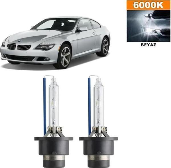 3 Tıkla BMW 6 Serisi E63 2004-2010 D2S / D2R 6000K Beyaz HID Xenon Ampul 2 Adet - Image 1