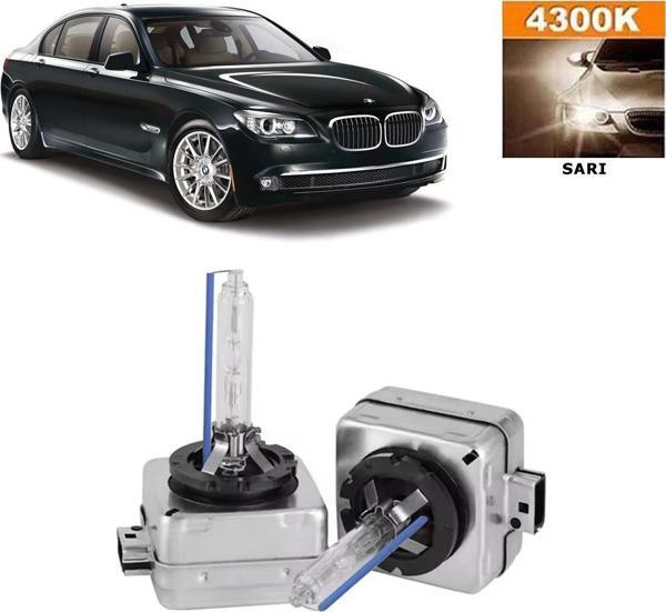 3 Tıkla BMW 7 Serisi F01 2008-2015 Xenon D1S / D1R 4300K Sarı HID Xenon Ampul 2 Adet - Image 1