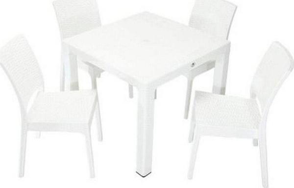 Elit Rattan 90x90 Elit Sandalye Masa Takımı - Image 1