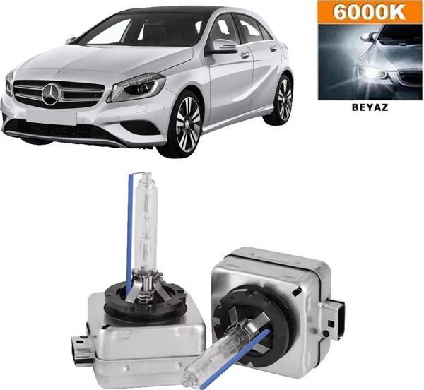 3 Tıkla Mercedes A Serisi W176 2012-2018 Xenon D1S / D1R 6000K Beyaz HID Xenon Ampul 2 Adet - Image 1