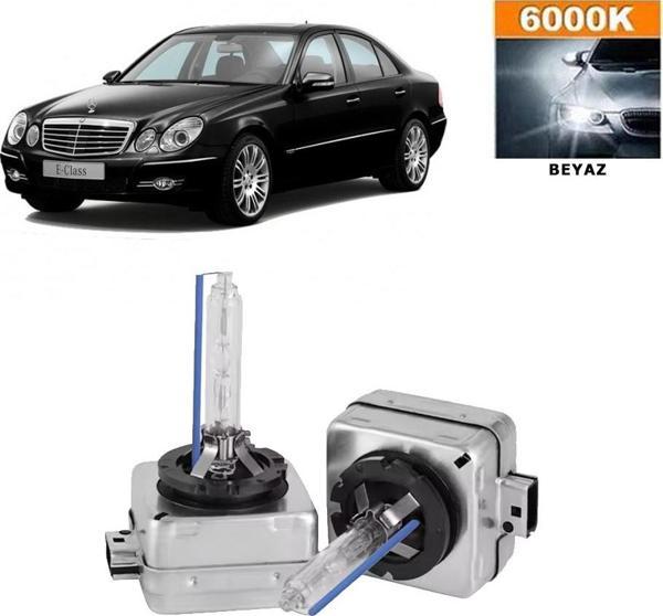 3 Tıkla Mercedes E Serisi W211 2001-2009 Xenon D1S / D1R 6000K Beyaz HID Xenon Ampul 2 Adet - Image 1