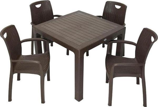 Elit Rattan 90x90 Zeugma Koltuk Masa Takımı - Image 1