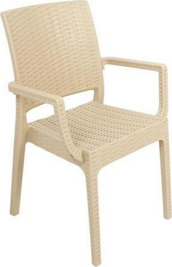 Elit Rattan Koltuk (6 Adet) Bej - Image 1
