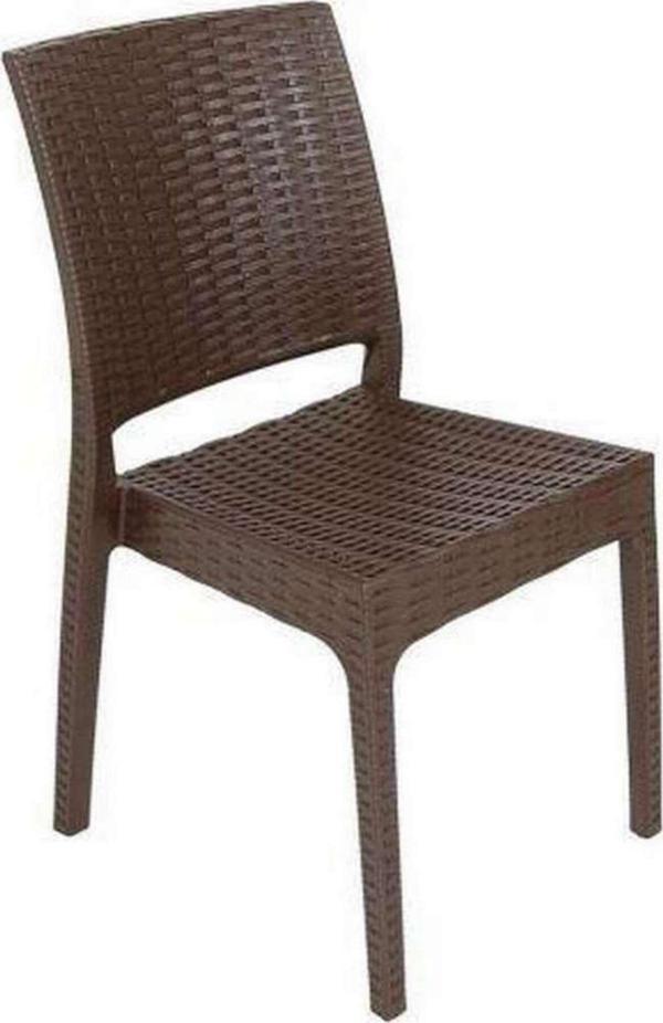 Elit Rattan Sandalye (6 Adet) Eko Kahverengi - Image 1