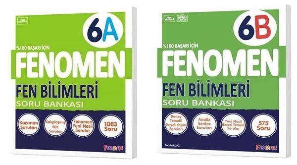 Fenomen Okul 2025 6. Sınıf Fen Bilimleri A + B Serisi Soru Seti 2 Kitap - Image 1