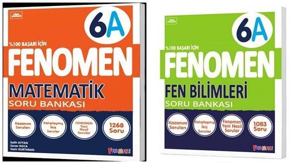 Fenomen Okul 2025 6. Sınıf Matematik + Fen Bilimleri A Serisi Soru Seti 2 Kitap - Image 1