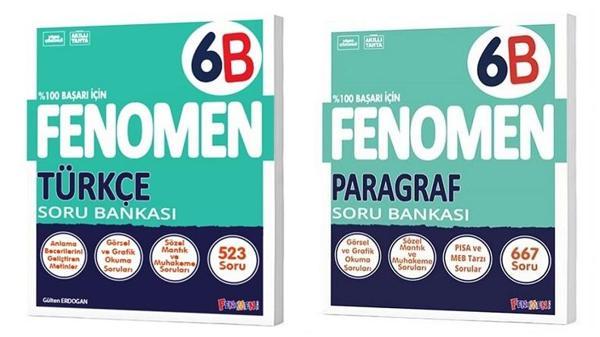 Fenomen Okul 2025 6. Sınıf Türkçe + Paragraf B Serisi Soru Seti 2 Kitap - Image 1