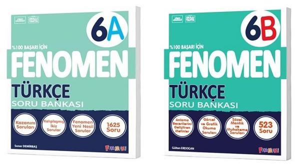 Fenomen Okul 2025 6. Sınıf Türkçe A + B Serisi Soru Seti 2 Kitap - Image 1