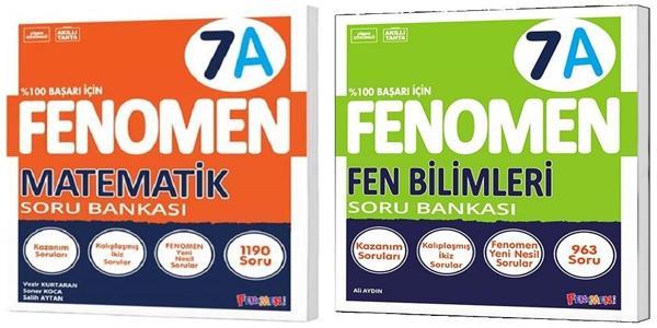 Fenomen Okul 2025 7. Sınıf Matematik + Fen Bilimleri A Serisi Soru Seti 2 Kitap - Image 1