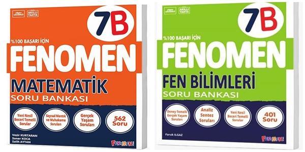 Fenomen Okul 2025 7. Sınıf Matematik + Fen Bilimleri B Serisi Soru Seti 2 Kitap - Image 1