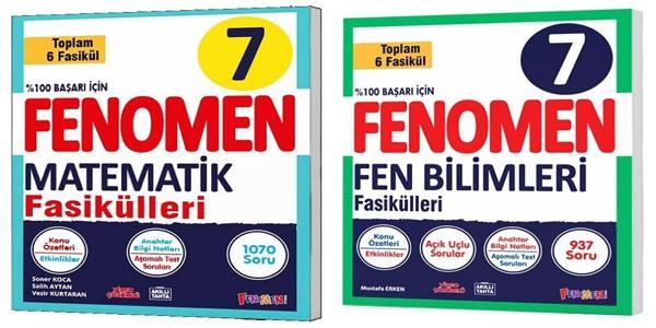 Fenomen Okul 2025 7. Sınıf Matematik + Fen Bilimleri Fasikül Seti 2 Kitap - Image 1