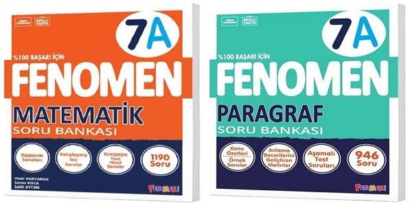 Fenomen Okul 2025 7. Sınıf Matematik + Paragraf A Serisi Soru Seti 2 Kitap - Image 1