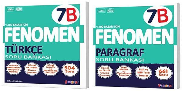 Fenomen Okul 2025 7. Sınıf Türkçe + Paragraf B Serisi Soru Seti 2 Kitap - Image 1