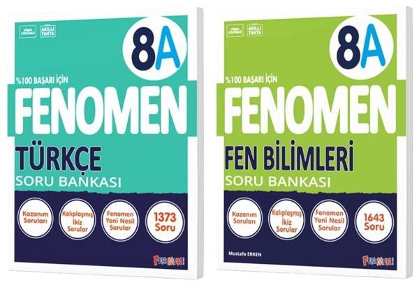 Fenomen Okul 2025 8. Sınıf Türkçe + Fen Bilimleri A Serisi Soru Bankası Seti 2 Kitap - Image 1