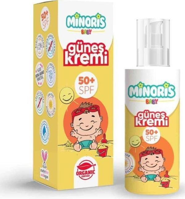 Minoris Baby Organik Güneş Koruyucu Sprey Krem Spf 50 150Ml - Image 1