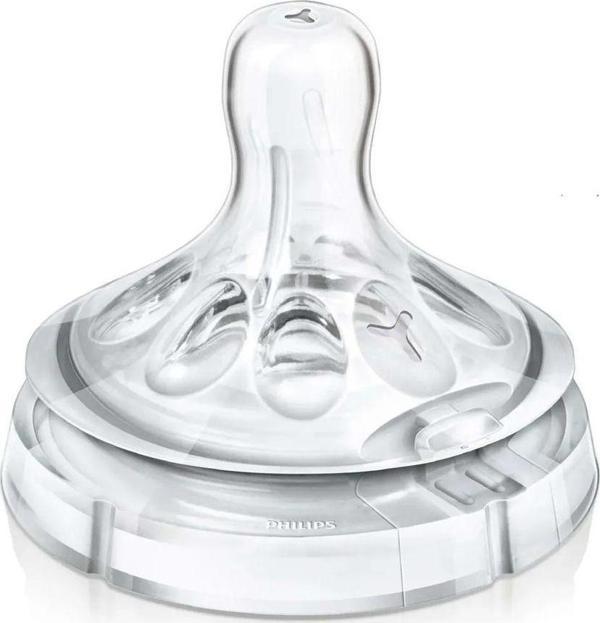 Philips Avent Natural Biberon Emziği 2 Delik 1 Ay 2Li Scf042/27 - Image 1