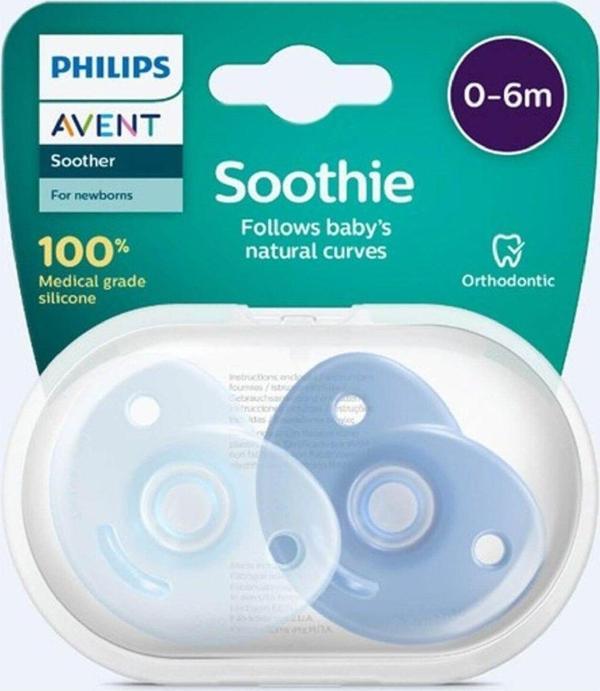 Philips Avent Scf194/01 Soothie Silikon Emzik 2Li 0 Ay Erkek - Image 1
