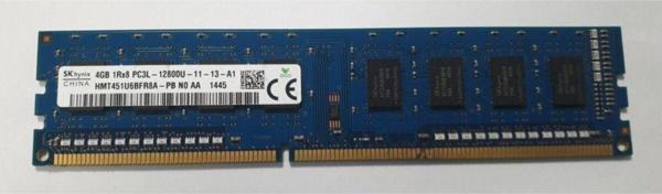 Hynix 4Gb Sk Hmt451U6Bfr8A-Pb Pc3L-12800U 1Rx8 Masaüstü Ram Bellek - Image 1