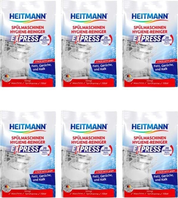 Heitmann Bulaşık Makinesı Temizleyicisi Ve Ekspres Hijyenik Kireç Sökücü 30 G x 6 Adet - Image 1