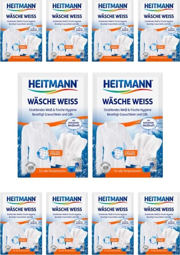 Heitmann Çamaşır Beyazlatıcı Deterjan Toz 50 G x 10 Adet - Image 1