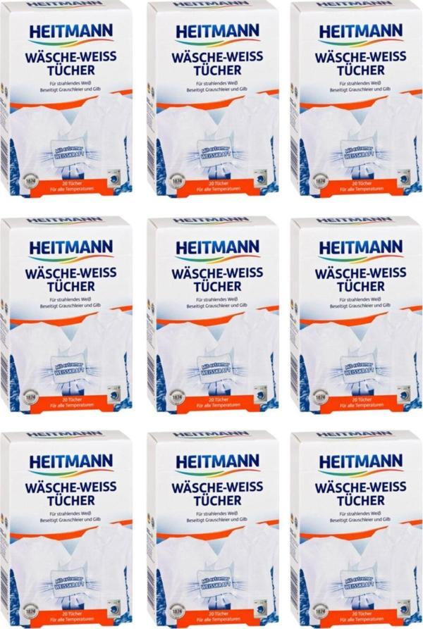 Heitmann Çamaşır Beyazlatıcı Mendili Pratik Kullanım x 9 Kutu - Image 1