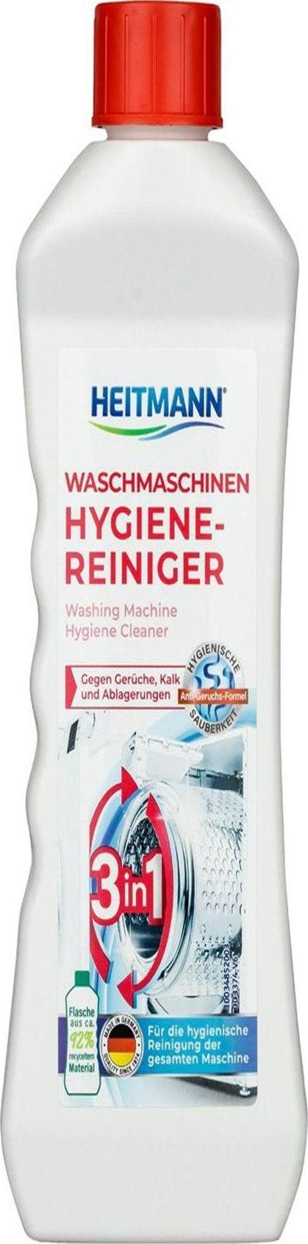 Heitmann Çamaşır Makinesi 3'Ü 1 Arada Hijyenik Koku -Kireç -Birikinti Için Temizleyici Sıvı 250 Ml - Image 1