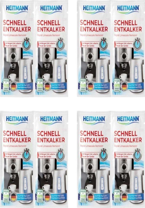 Heitmann Hızlı Kireç Çözücü Toz 2 x 15 Gr x 4 Adet - Image 1