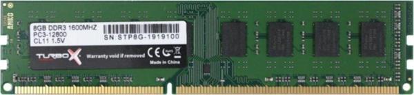 Turbox 8Gb Ddr3 1600Mhz (Green Pcb) 16C Pc Ram - Image 1