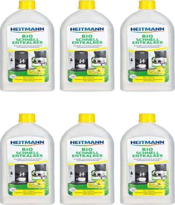 Heitmann Kahve Makineları Için Biyo Hızlı Kireç Çözücü Sıvı 250 Ml x 6 Adet - Image 1