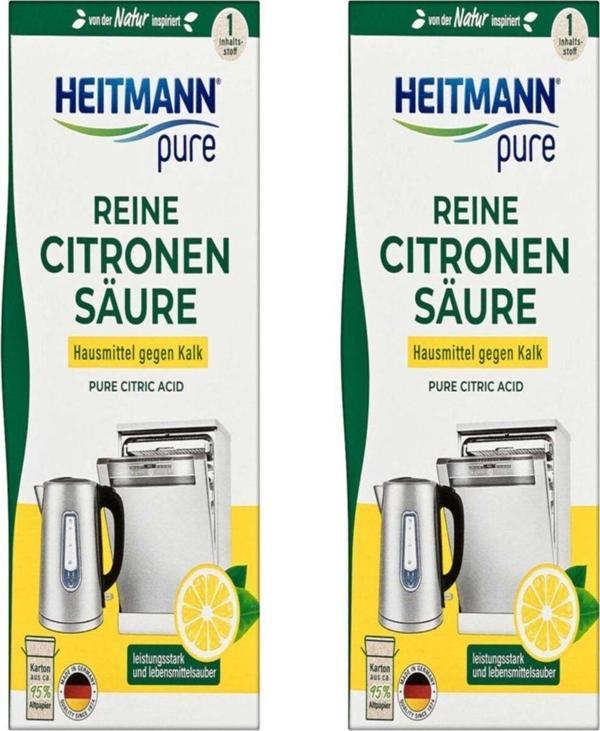Heitmann Pure Saf Limon Asidi Ekolojik Organik Kireç Çözücü 350 Gr x 2 Adet - Image 1