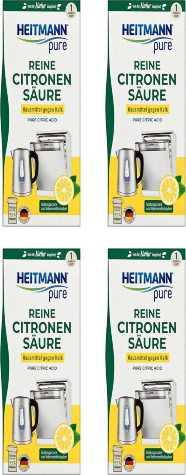 Heitmann Pure Saf Limon Asidi Ekolojik Organik Kireç Çözücü 350 Gr x 4 Adet - Image 1