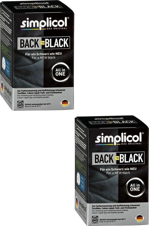 Heitmann Siyah Simplicol Toz Tekstil Kumaş Boyası Ve Renk Canlandırma x 2 Paket - Image 1