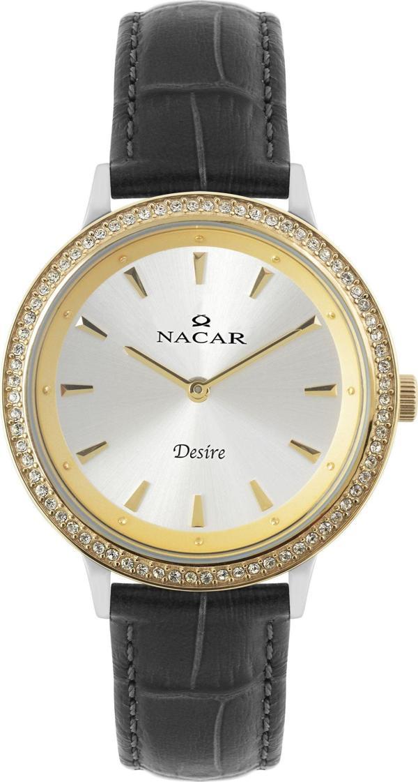 Nacar NC10-3931036-CSL1S Siyah Hakiki Deri Kadın Kol Saati - Image 1