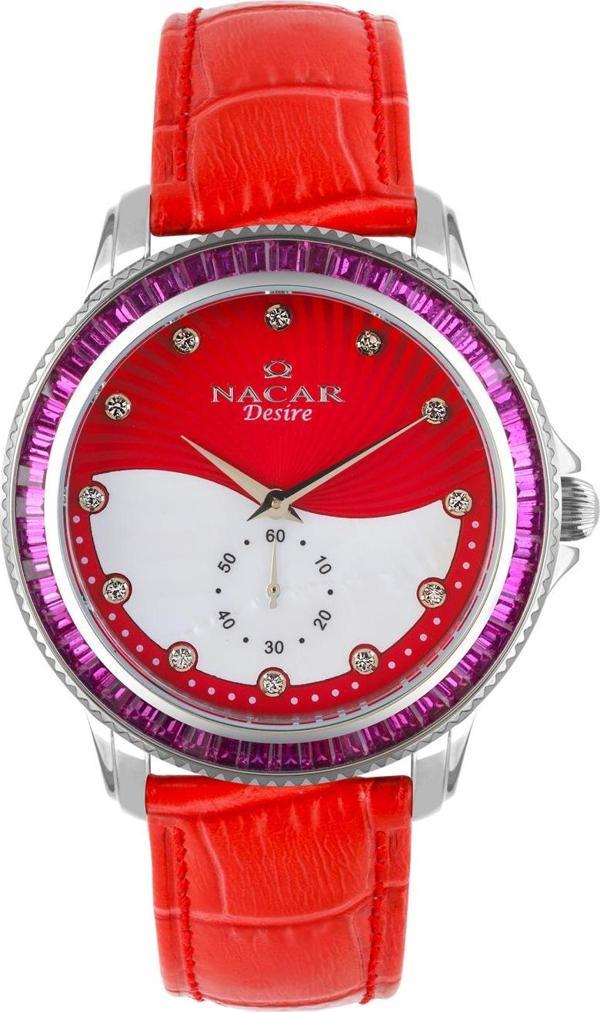 Nacar NC33-396696-ADRL13S Pembe Hakiki Deri Kadın Kol Saati - Image 1