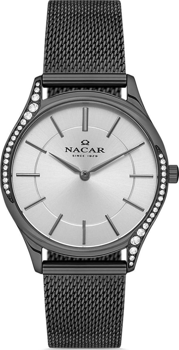 Nacar NC36-392020-GSM Gri Hasır Band Kadın Kol Saati - Image 1