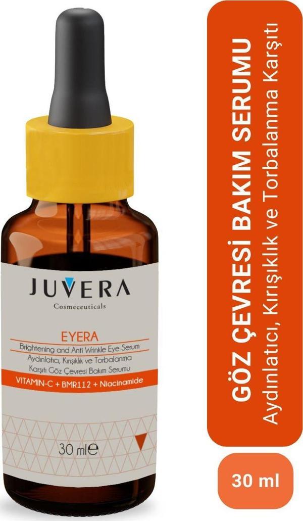 Juvera Göz Çevresi Serumu - Aydınlatıcı Torbalanma ve Kırışıklık Karşıtı Serum - Brightening Eye Serum 30ML - Image 1