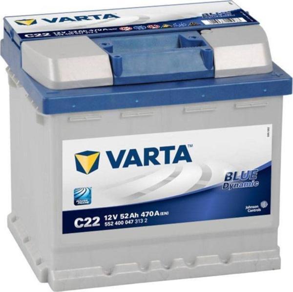 Varta 12V 52  Ah Amper 470A Akü Blue Dynamic C22 Uyumlu - Eski Akü İadesiz - Image 1