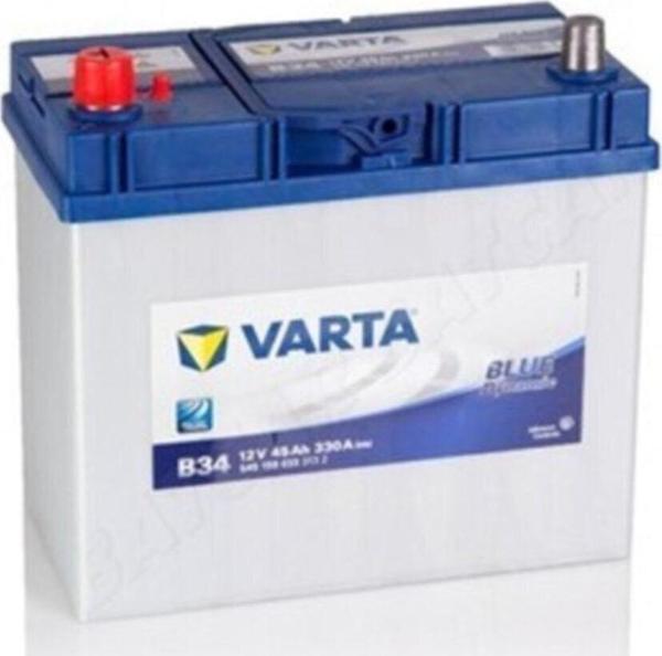 Varta B34 12V 45  Ah(Amper) Blue Dynamıc Ters Kutup Dar Akü - Eski Akü İadesiz - Image 1