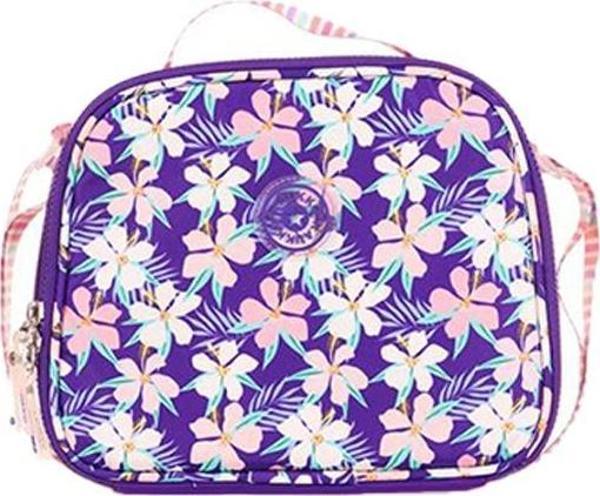 Kaukko Double Stripe Beslenme Çantası Purple K9038 - Image 1