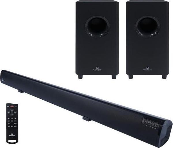 Maxword SLC-270BT Optik Çıkış 4.2.2 Kanal Soundbar TV Ses Sistemi + Çift Subwoofer 270W+230W - Image 1