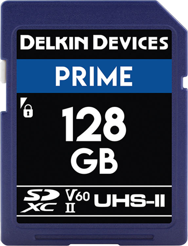 Delkin Devices 128GB Prime UHS-II SDXC (V60) - Image 1