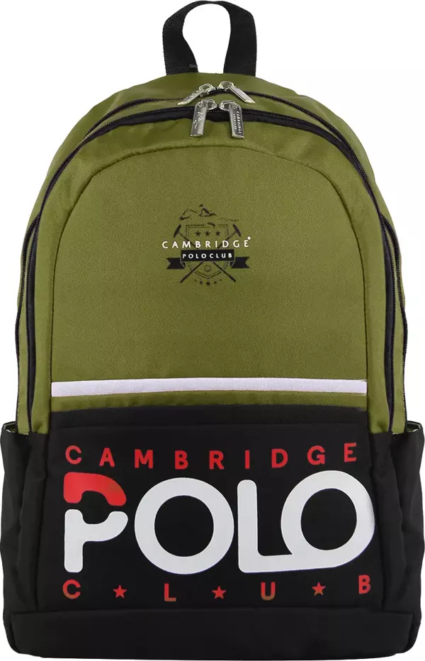 Cambridge Polo Club Preppy II Çift Ana Bölmeli Unisex Okul Sırt Çantası Yeşil / CPC30190.32 - Image 1