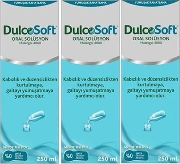 DulcoSoft Oral Solüsyon 250 Ml- Aromasız  -3 Adet - Image 1