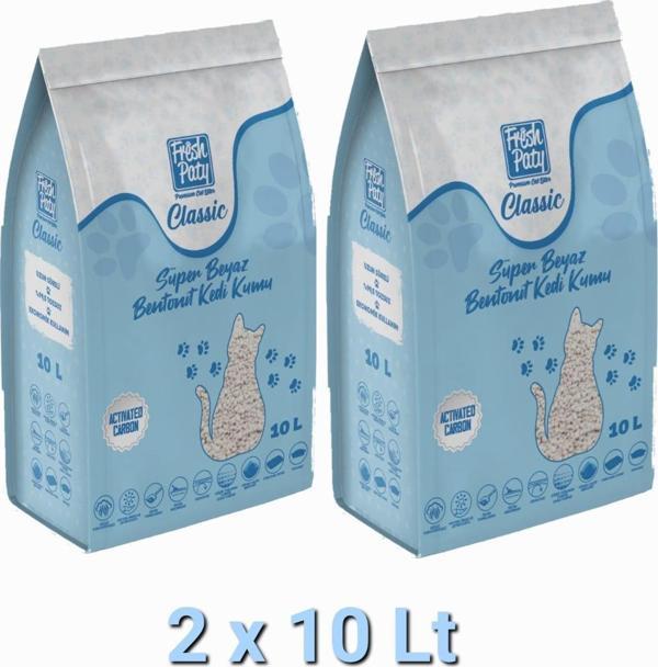 FRESH PATY CLASSİC AKTİF KARBONLU KEDİ KUMU 2 X 10 LT - Image 1