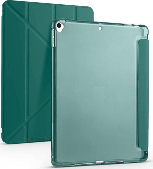 Apple iPad Pro 10.5 / Air 10.5 İnç Uyumlu Üçgen Katlanabilir Kalemlikli Standlı Akıllı Kılıf - Image 1