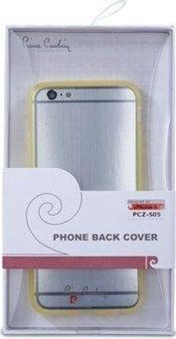 Pierre Cardin iPhone 6 ile Uyumlu Silikon Arka Koruma Paneli Sarı PCZ-S05 - Image 1