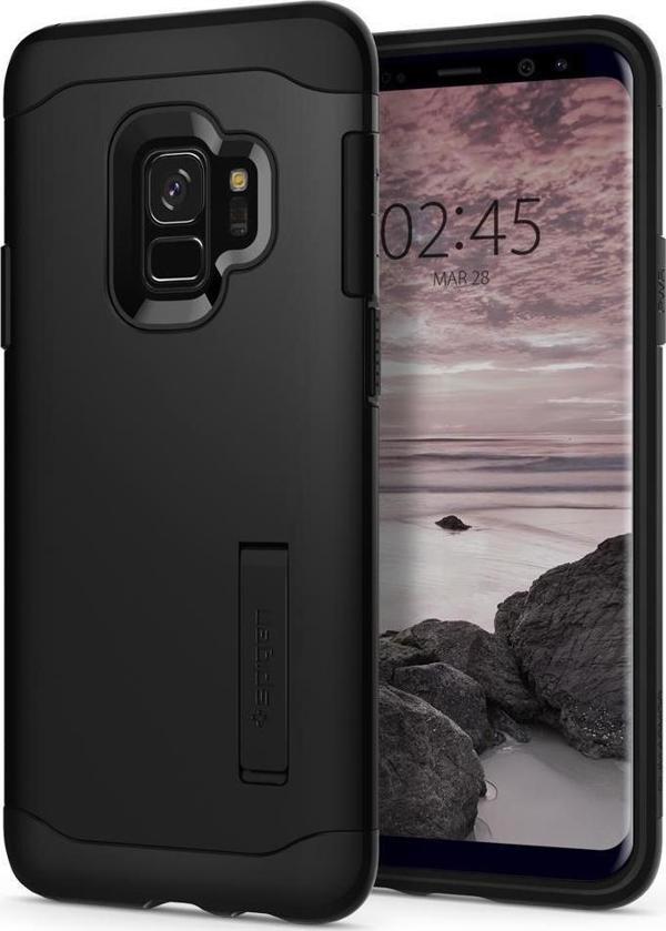Spigen Galaxy S9 ile Uyumlu Kılıf Slim Armor Black - Image 1
