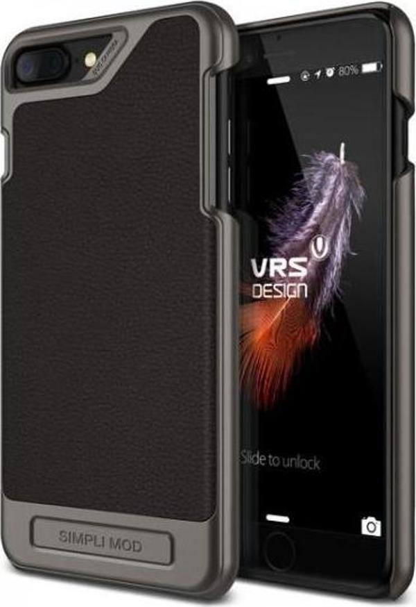 VRS Design iPhone 8 Plus / 7 Plus ile Uyumlu Simpli Mod Kılıf Black - Image 1