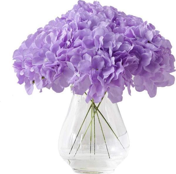 Netten Evime Yapay Çiçek Ortanca Çiçeği Demeti 43 cm Açık Lila - Image 1
