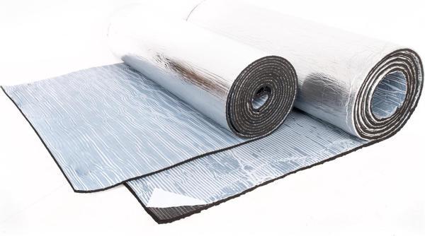 25 MM ALÜMİNYUMLU YAPIŞKANLI SÜNGER İZOLE KAUÇUK LEVHA  (EN:1 MT BOY:1 MT) - Image 1